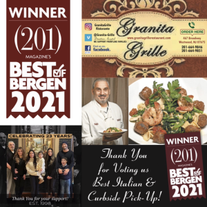 Granita Grille Restaurant Best of Bergen 2021 - Best Italian & Best Curbside Pickup
